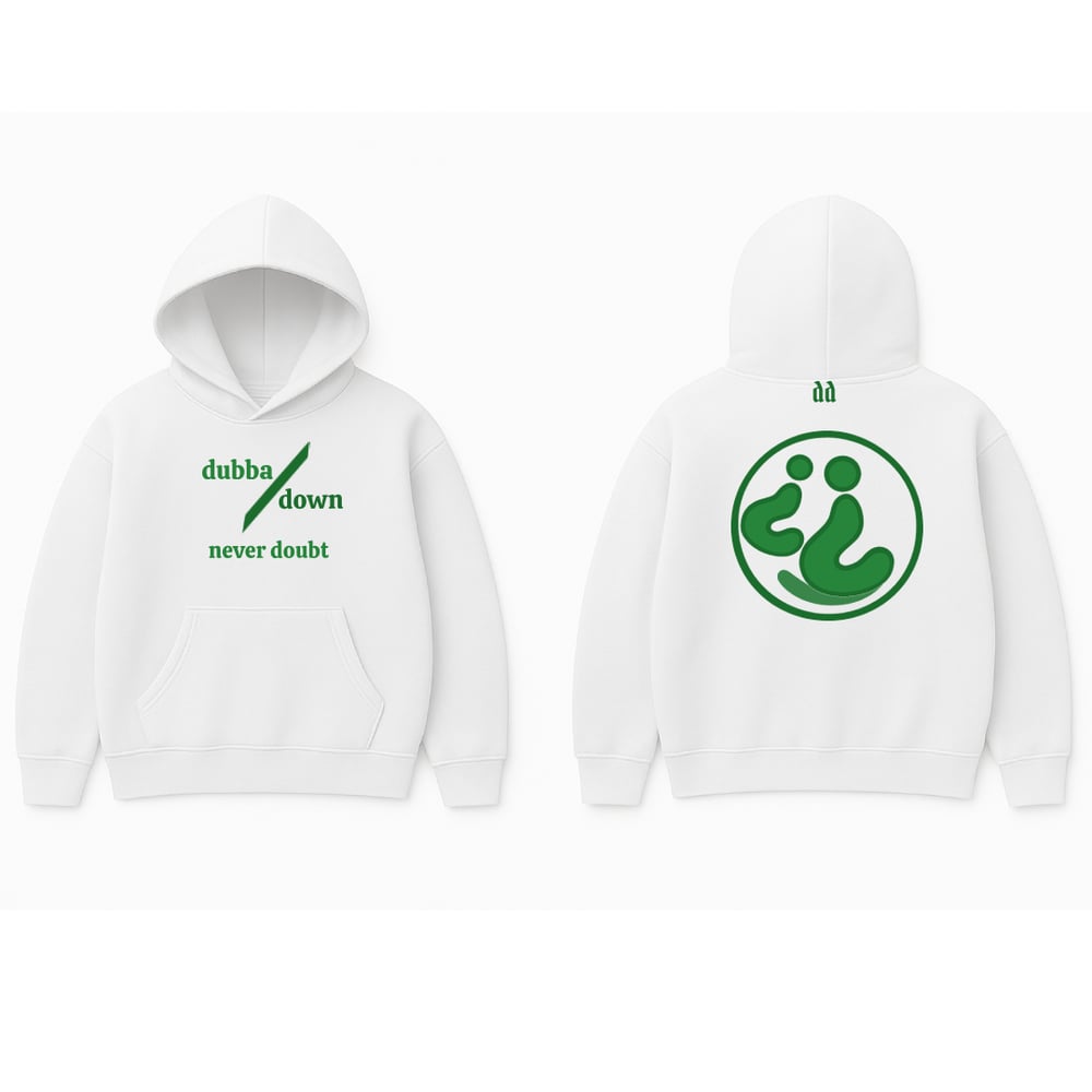 Image of Dubba Down Slash Hoodie (White)
