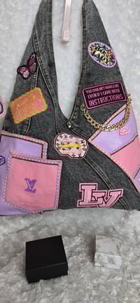 Image 5 of Pink & Purple 2-tone Set Crocs, Bag, Hat