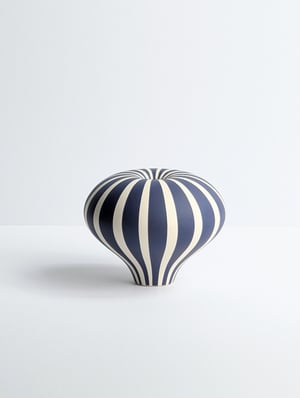 Image of Midi Purple & White Humbug Vessel No3