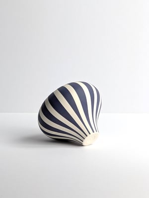 Image of Midi Purple & White Humbug Vessel No2