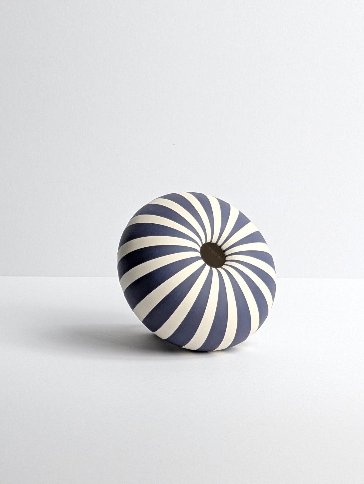 Image of Midi Purple & White Humbug Vessel No2