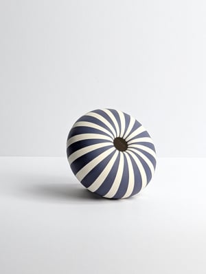 Image of Midi Purple & White Humbug Vessel No2