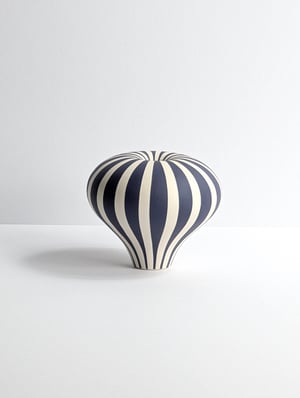 Image of Midi Purple & White Humbug Vessel No2