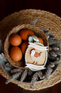 Image 4 of Personalized Merry Cluckmas Christmas Ornament 