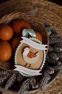 Image 6 of Personalized Merry Cluckmas Christmas Ornament 