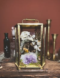 Image 1 of pheasant & amethyst curio