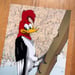 Image of Red Headed Woodpecker / unframed original painting