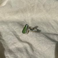 Image 3 of GREEN WARPED RING (M ½)