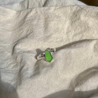 Image 4 of GREEN WARPED RING (P)