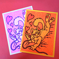 Image 2 of Kitty Pinup Riso Prints 18+