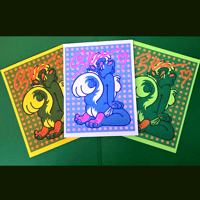 Image 2 of Skunk Pinup Riso Prints 18+