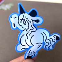 Image 1 of Unicorn Matte Holo Vinyl Sticker