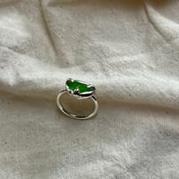 Image 4 of GREEN MOLTEN RING (L ½)