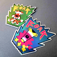 Image 1 of Roaring Big Cat Holo Vinyl Stickers