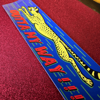 Image 1 of Cheetah Vinyl Bumper Sticker