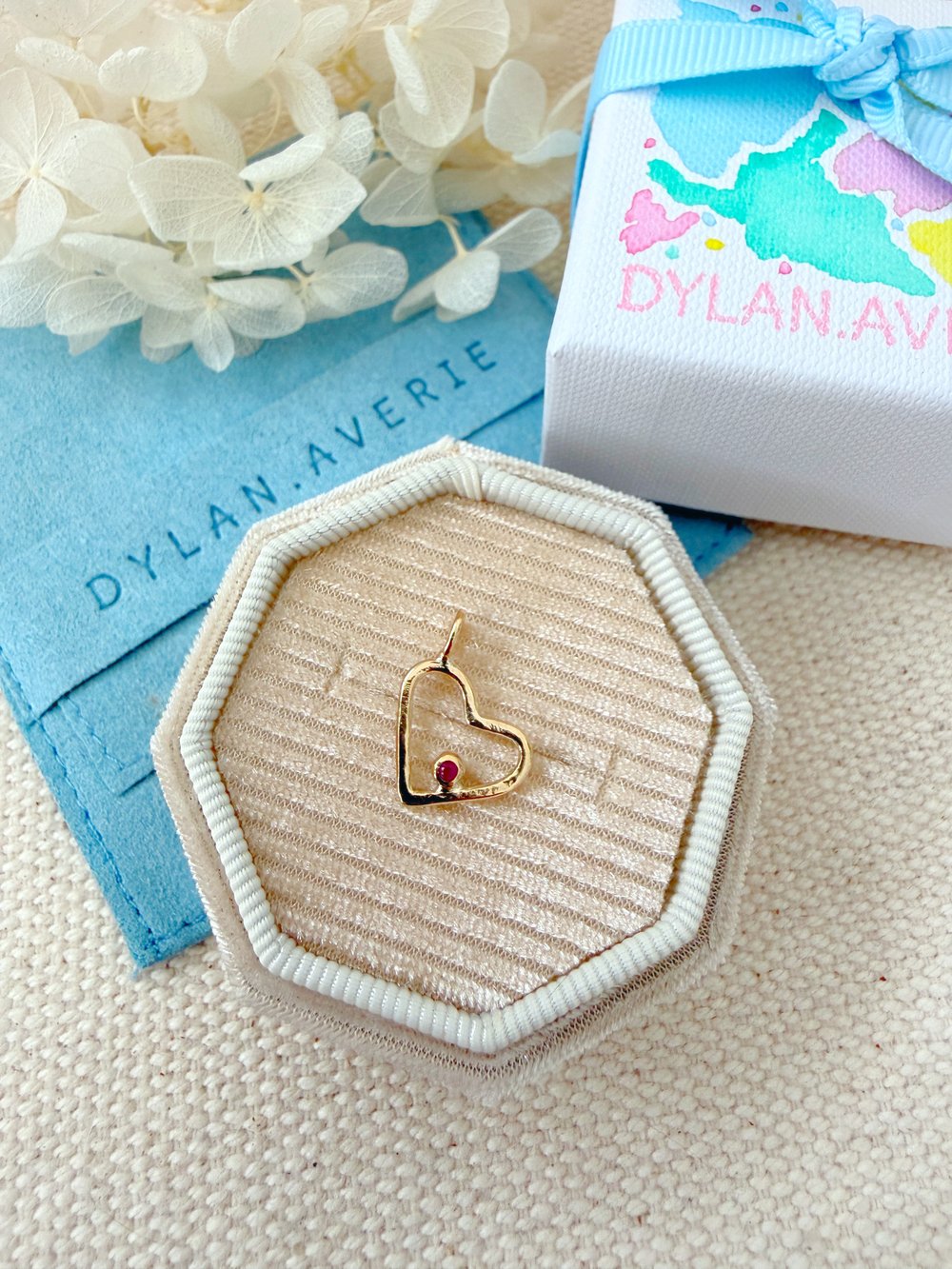 Image of Heart Pendant w/ Ruby