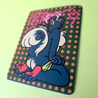 Image 2 of Skunk Pinup Matte Vinyl Sticker 18+