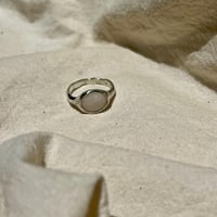 Image 4 of WHITE OPAL RING (O) 