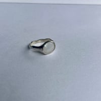 Image 2 of WHITE OPAL RING (O) 