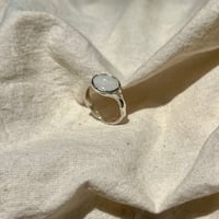 Image 1 of WHITE OPAL RING (O) 
