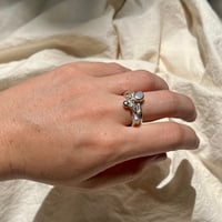 Image 5 of OPAL/PEARL BARNACLE RING (P) 