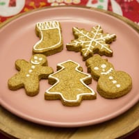 Image 1 of Christmas Almond & Pumpkin Dog Cookies