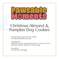 Image 2 of Christmas Almond & Pumpkin Dog Cookies