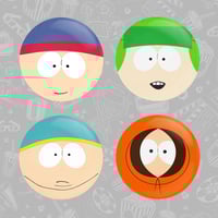South Park Crew 4-Pack Pinback Buttons