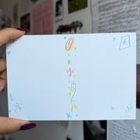 Image 3 of music-loving dragonfly friend postcard