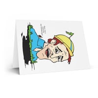 Image 3 of Bug Wants to Read Manuscript to Man Buried Up to His Neck | Greeting Card