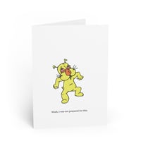 Image 1 of A Dog Is Not Mentally Prepared for the Effects of Drugs | Greeting Card