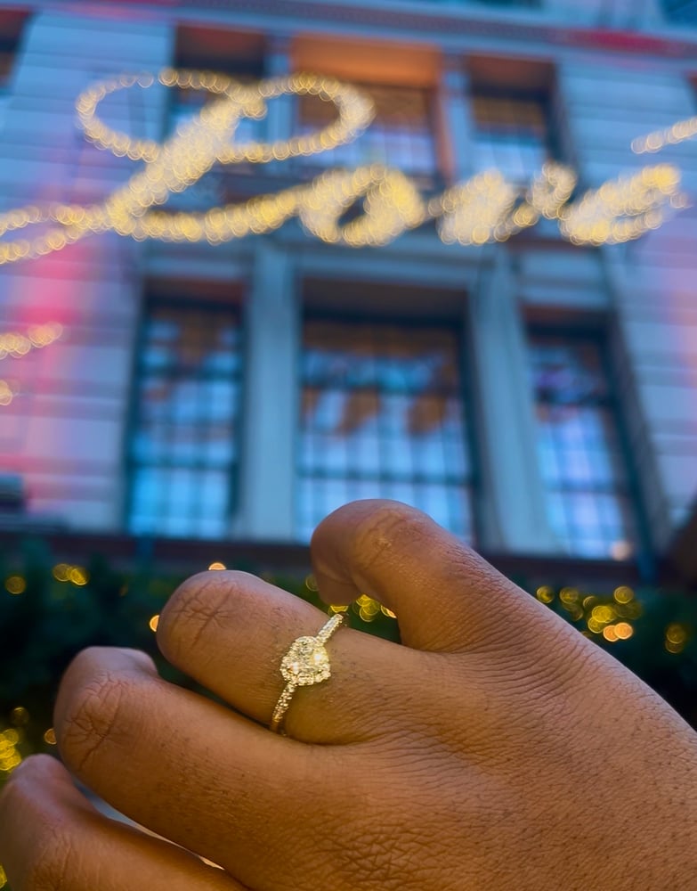 Image of GOLD MINI HEART RING