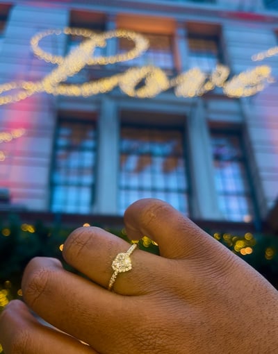 Image of GOLD MINI HEART RING