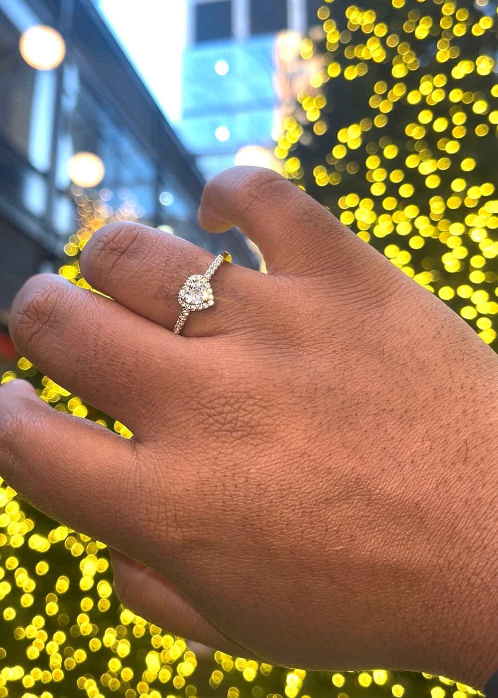 Image of GOLD MINI HEART RING