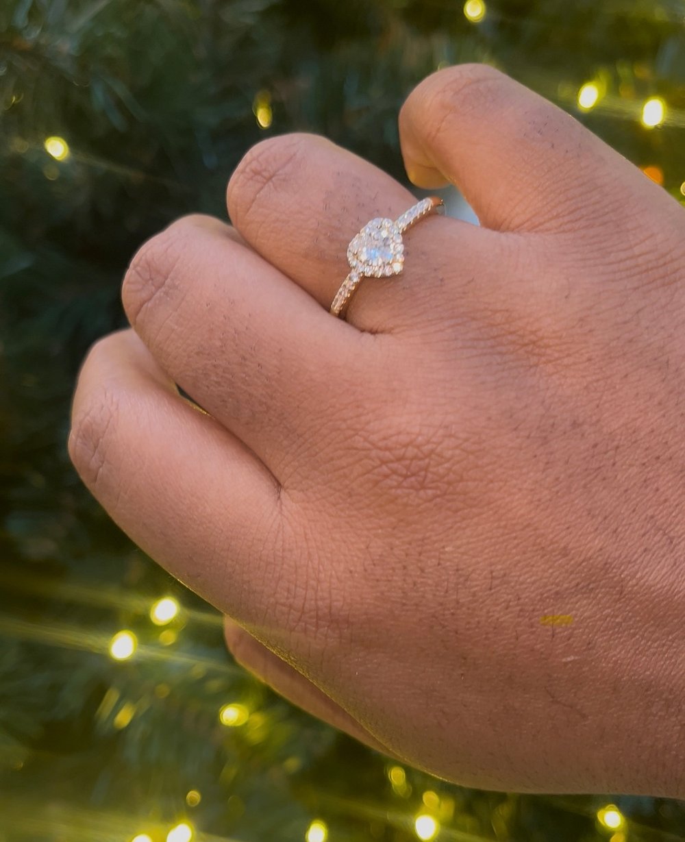 Image of GOLD MINI HEART RING