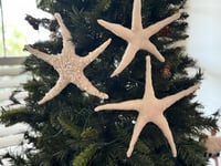 Image 2 of Spun Cotton Christmas tree topper star ornament