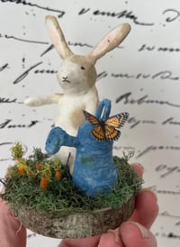 Image 2 of Spun cotton bunny & watering can