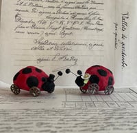 Image 2 of Spun Cotton Lovebugs Ladybugs