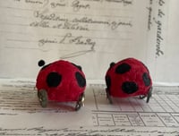 Image 3 of Spun Cotton Lovebugs Ladybugs