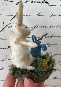 Image 3 of Spun cotton bunny & watering can