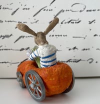 Image 5 of Spun cotton carrot car bunny