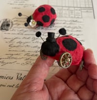 Image 5 of Spun Cotton Lovebugs Ladybugs