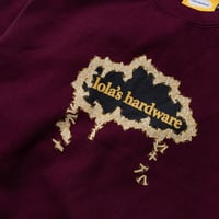 Image 2 of 'Bolt Cloud Logo' Sweatshirt [WINE RED]