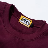 Image 4 of 'Bolt Cloud Logo' Sweatshirt [WINE RED]