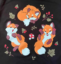 Image 2 of Woodland Foxes Crewneck Tee