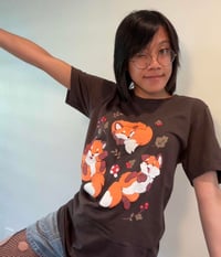 Image 6 of Woodland Foxes Crewneck Tee