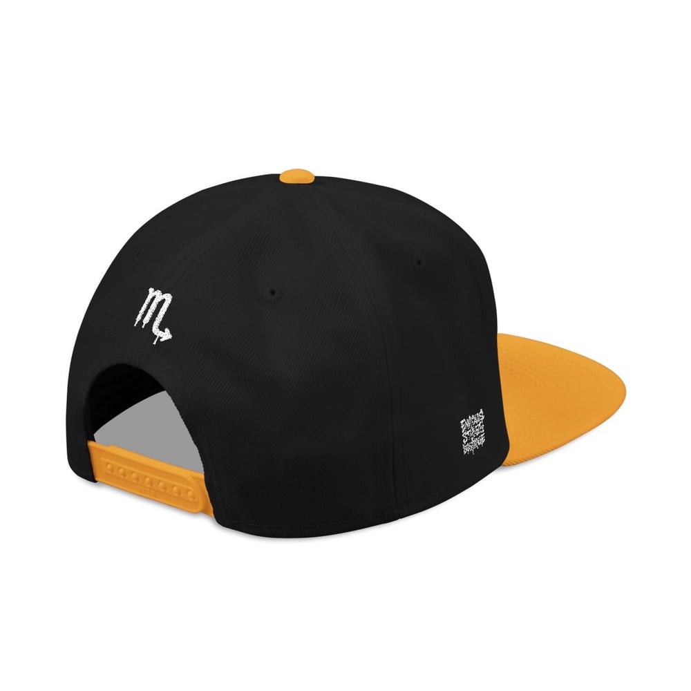 Image of Embroidered Scorpio Snapback Hat – Zodiac Astrology Cap