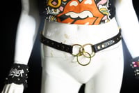 Image 2 of Studded Triple O-Ring Chain Belt