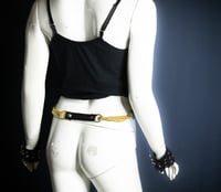 Image 5 of Studded Triple O-Ring Chain Belt