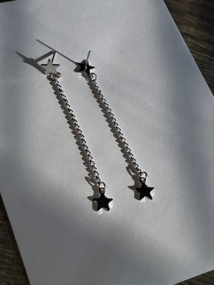 Image of HBC♡ Star Chain Earrings 